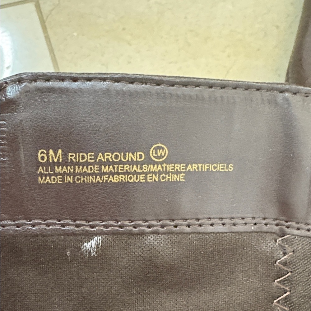 ⭐️ Aerosoles Ride Around Dark Brown Expandable Calf Ridging Boots - size 6 - Picture 5 of 9